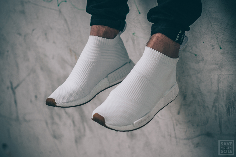 Adidas city discount sock white gum